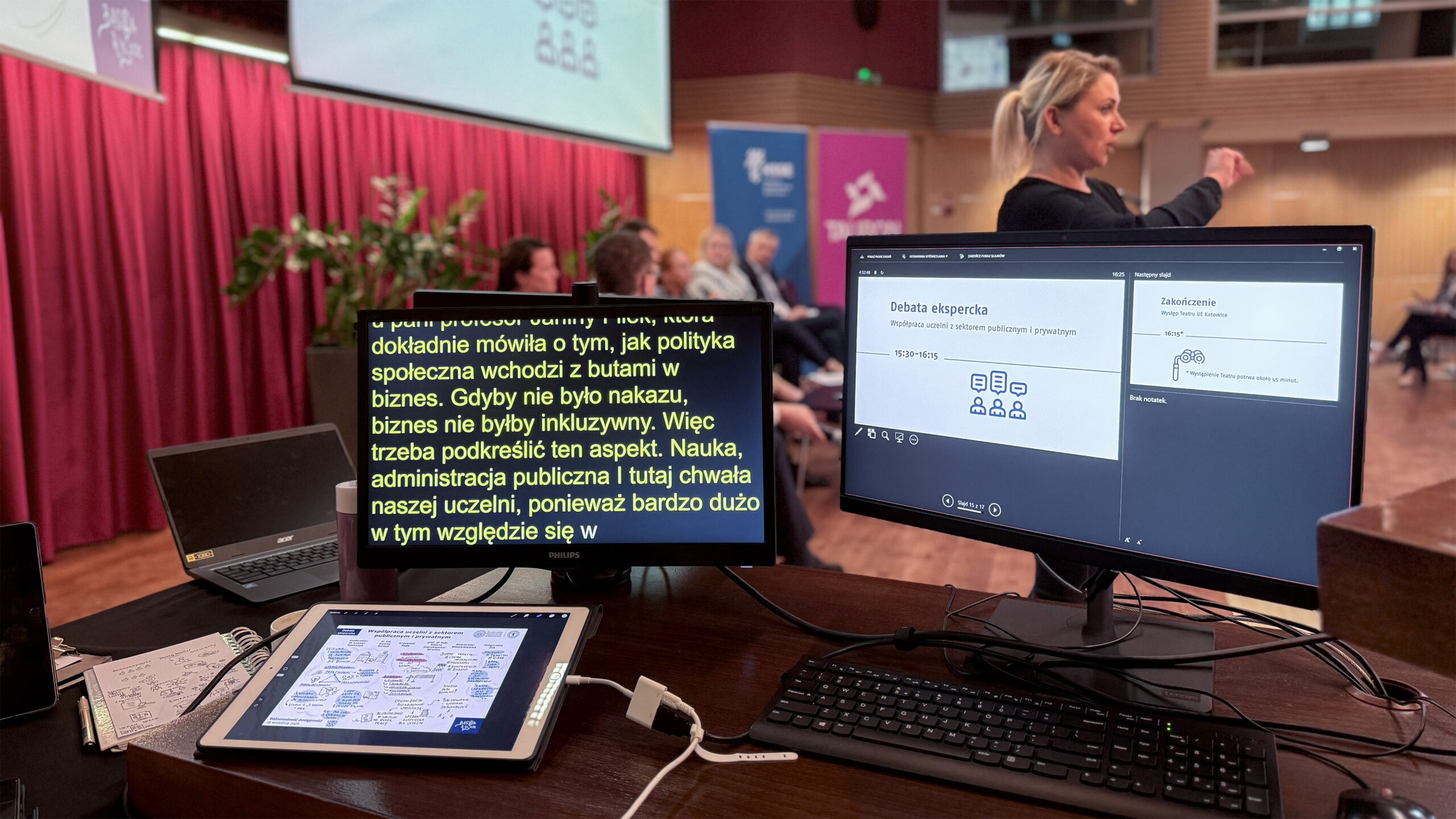 napisy na żywo na evencie